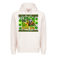 Pale Pink a little dirt never hurt st patrick s bulldozer Premium Hoodie - JahusDesignShop