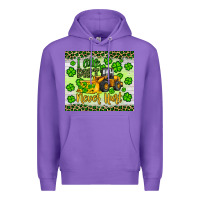 Purple a little dirt never hurt st patrick s bulldozer Premium Hoodie - JahusDesignShop