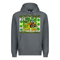 Rock a little dirt never hurt st patrick s bulldozer Premium Hoodie - JahusDesignShop