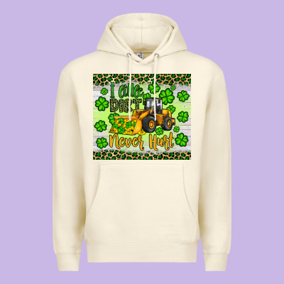 A Little Dirt Never Hurt St Patrick S Bulldozer Premium Hoodie Designed By Jahusdesignshop
