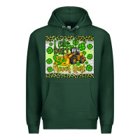 Sports Green a little dirt never hurt st patrick s bulldozer Premium Hoodie - JahusDesignShop