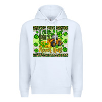White a little dirt never hurt st patrick s bulldozer Premium Hoodie - JahusDesignShop