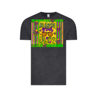Vintage Black mardi gras dude Vintage Tee - Artiststas