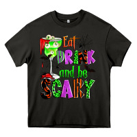 Asphalt eat drink and be scary Heavy Core Tee - Zillion Design Studio