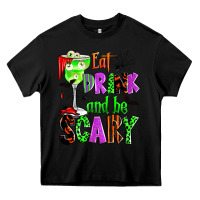 Black eat drink and be scary Heavy Core Tee - Zillion Design Studio