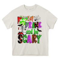 Cream eat drink and be scary Heavy Core Tee - Zillion Design Studio