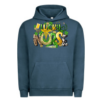 Pigment Midnight Navy lucky nurse St. Patrick's Urban Hoodie - HowdyJamesFarm