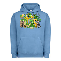 Pigment Pebble Blue lucky nurse St. Patrick's Urban Hoodie - HowdyJamesFarm