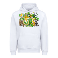 White lucky nurse St. Patrick's Urban Hoodie - HowdyJamesFarm