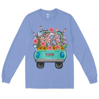 Colony Blue truck with flowers Long Sleeve Tee - MaliasSmallBusiness