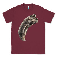 Burgundy brachiosaurus face Classic Tee - LillyAllenDesigns