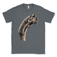 Charcoal Heather brachiosaurus face Classic Tee - LillyAllenDesigns