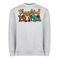Heather Grey thankful mama baby calf Heavyweight Sweatshirt - Jasminsmagicworld