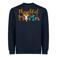 Navy thankful mama baby calf Heavyweight Sweatshirt - Jasminsmagicworld