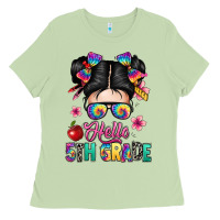 Matcha hello fifth grade Ladies Tee - texasbilliewilder