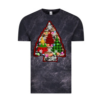 Cloud Black arrowhead christmas trees Vintage Tee - AdoDesignShop