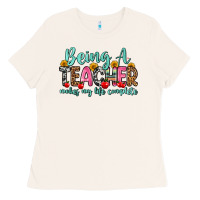 Bone being a teacher makes my life complete Ladies Tee - Zillion Design Studio