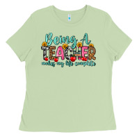 Matcha being a teacher makes my life complete Ladies Tee - Zillion Design Studio
