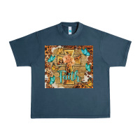 Midnight Navy faith cross Urban Heavy Tee - BarkalooDesign