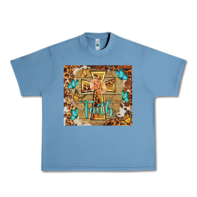 Faith Cross Urban Heavy Tee by BarkalooDesign | Teevron