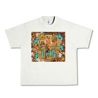 Pistachio faith cross Urban Heavy Tee - BarkalooDesign