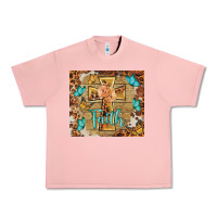 Salmon faith cross Urban Heavy Tee - BarkalooDesign