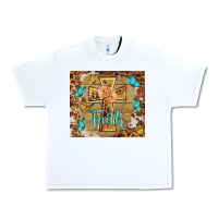 White faith cross Urban Heavy Tee - BarkalooDesign