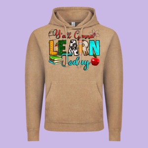 Y'all Gonna Learn Today Vintage Hoodie Designed By Ranaportraitstore