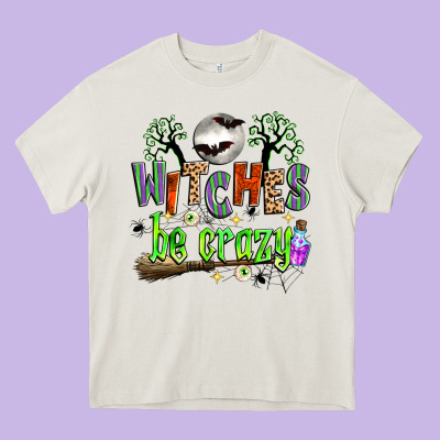 Witches Be Crazy Heavy Core Tee Designed By Zillion Design Studio