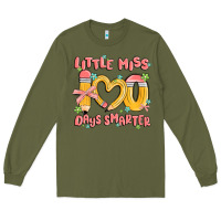 Army Green little miss 100 days smarter Long Sleeve Tee - MaliasSmallBusiness