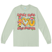 Matcha little miss 100 days smarter Long Sleeve Tee - MaliasSmallBusiness