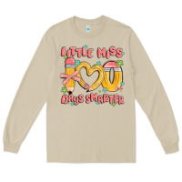 Mushroom little miss 100 days smarter Long Sleeve Tee - MaliasSmallBusiness