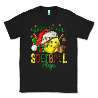 Black Santa's Favorite Softball player Classic Tee - NancyCooperArtShop