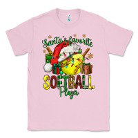 Bubblegum Pink Santa's Favorite Softball player Classic Tee - NancyCooperArtShop