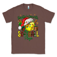 Chestnut Santa's Favorite Softball player Classic Tee - NancyCooperArtShop