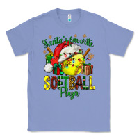 Colony Blue Santa's Favorite Softball player Classic Tee - NancyCooperArtShop