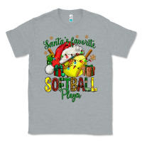 Heather Grey Santa's Favorite Softball player Classic Tee - NancyCooperArtShop