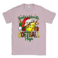 Lilac Santa's Favorite Softball player Classic Tee - NancyCooperArtShop