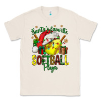 Natural Santa's Favorite Softball player Classic Tee - NancyCooperArtShop