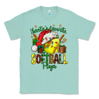 Seafoam Santa's Favorite Softball player Classic Tee - NancyCooperArtShop