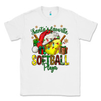 White Santa's Favorite Softball player Classic Tee - NancyCooperArtShop