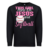 Black This Girl Jesus And Softball Premium Sweatshirt - Bettercallsaul