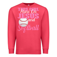 Cardinal This Girl Jesus And Softball Premium Sweatshirt - Bettercallsaul