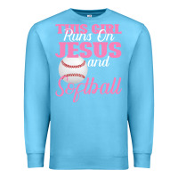 Ocean Blue This Girl Jesus And Softball Premium Sweatshirt - Bettercallsaul