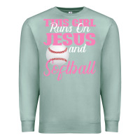 Seafoam This Girl Jesus And Softball Premium Sweatshirt - Bettercallsaul