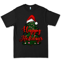 Black happy holidays christmas tree Premium Tee - RanaPortraitStore