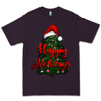 Plum happy holidays christmas tree Premium Tee - RanaPortraitStore