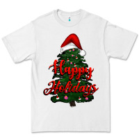 White happy holidays christmas tree Premium Tee - RanaPortraitStore