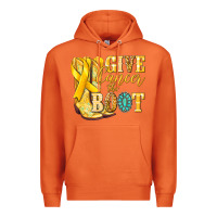 Carrot Give Cancer the boot Childhood Cancer Premium Hoodie - NancyCooperArtShop