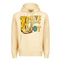 Pina Colada Give Cancer the boot Childhood Cancer Premium Hoodie - NancyCooperArtShop